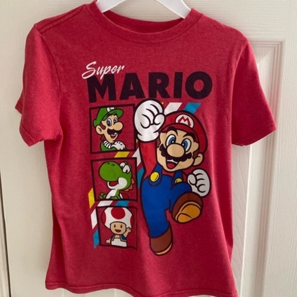 Super Mario graphic tee youth boys size S - Picture 1 of 4